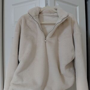 a new day Women's Soft Cream Teddy Jacket